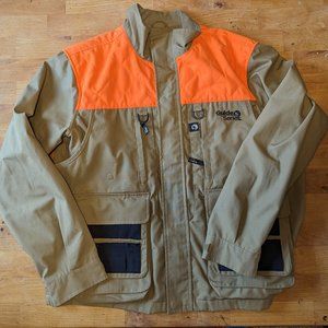 Gander Mountain Jacket Large Khaki Orange Guide Series Hunting Upland Bird Coat